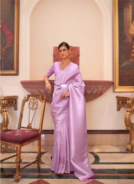 Lavendar Colour Kaabha Silk 204003 Colours By Rajtex Handloom Weaving Saree Exporters In India 204003 A